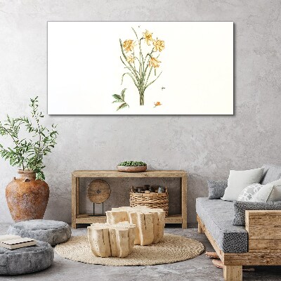 Tableau sur toile Fleurs de jonquille avec un motif naturel