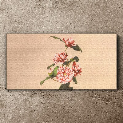 Tableau imprimé sur toile Motif floral aux nuances délicates