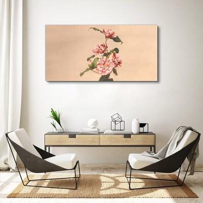 Tableau imprimé sur toile Motif floral aux nuances délicates
