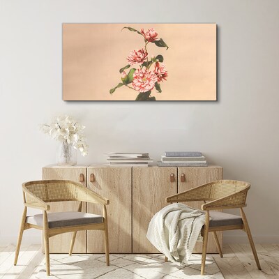 Tableau imprimé sur toile Motif floral aux nuances délicates