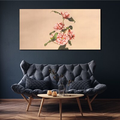 Tableau imprimé sur toile Motif floral aux nuances délicates