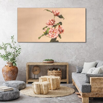Tableau imprimé sur toile Motif floral aux nuances délicates