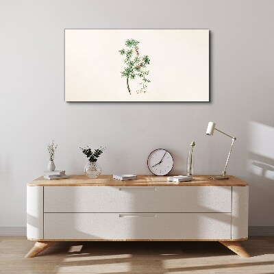 Tableau sur toile Végétation délicate aux couleurs pastel