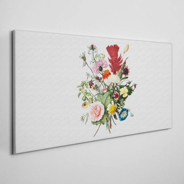 Tableau toile imprimée Une composition florale aux couleurs pastel