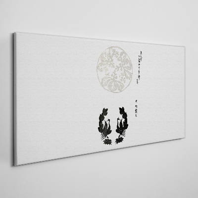 Tableau imprimé sur toile L'équilibre de la nature en monochrome