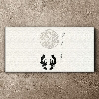 Tableau imprimé sur toile L'équilibre de la nature en monochrome