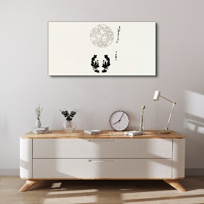 Tableau imprimé sur toile L'équilibre de la nature en monochrome