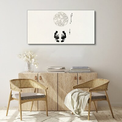 Tableau imprimé sur toile L'équilibre de la nature en monochrome