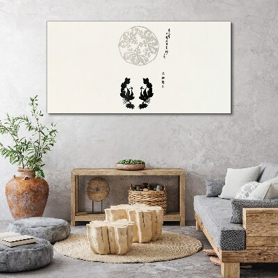 Tableau imprimé sur toile L'équilibre de la nature en monochrome