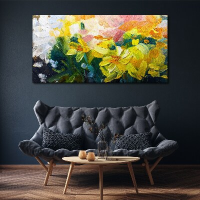 Tableau imprimé sur toile Fleurs de printemps aux couleurs intenses
