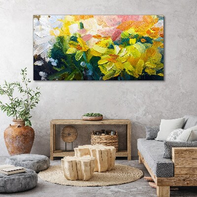 Tableau imprimé sur toile Fleurs de printemps aux couleurs intenses