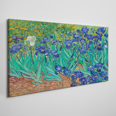 Tableau sur toile Iris en fleurs