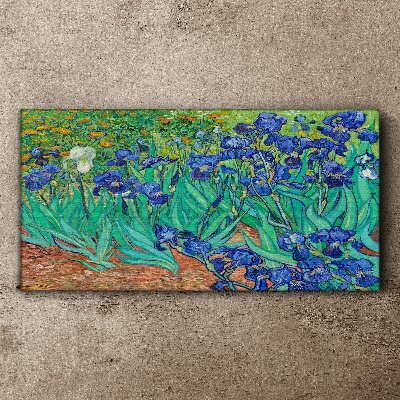 Tableau sur toile Iris en fleurs