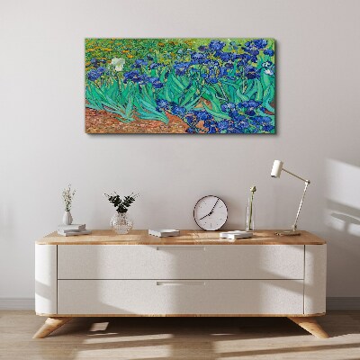 Tableau sur toile Iris en fleurs