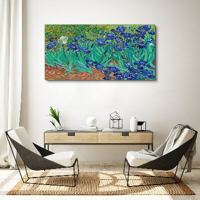 Tableau sur toile Iris en fleurs