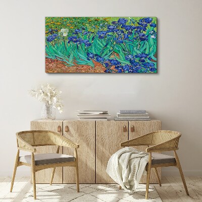 Tableau sur toile Iris en fleurs