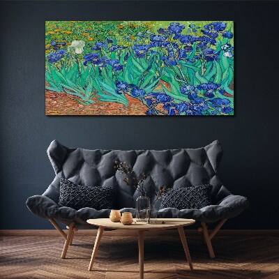 Tableau sur toile Iris en fleurs