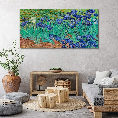 Tableau sur toile Iris en fleurs