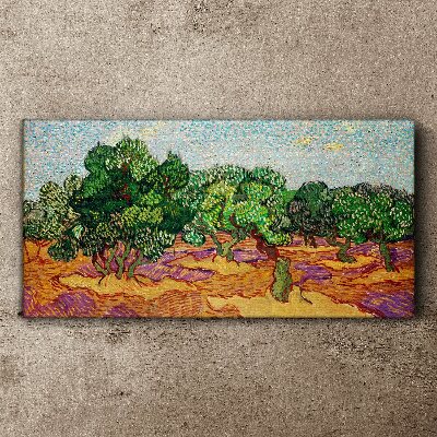 Tableau imprimé sur toile Olives au soleil