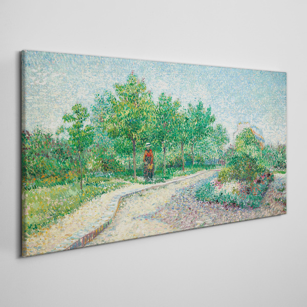 Tableau imprimé sur toile Une promenade d'été dans le jardin