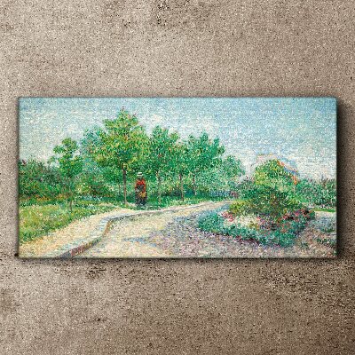 Tableau imprimé sur toile Une promenade d'été dans le jardin