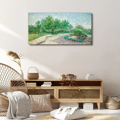 Tableau imprimé sur toile Une promenade d'été dans le jardin