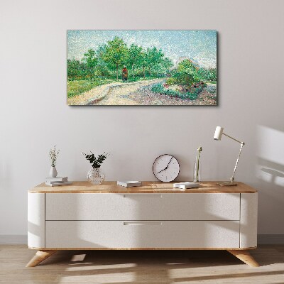 Tableau imprimé sur toile Une promenade d'été dans le jardin
