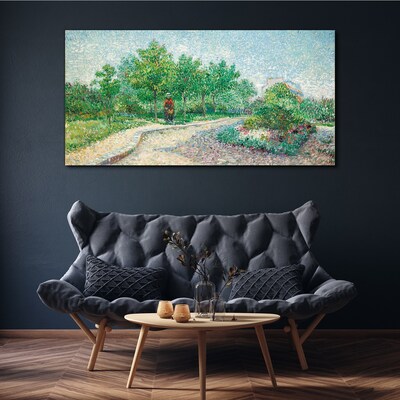 Tableau imprimé sur toile Une promenade d'été dans le jardin