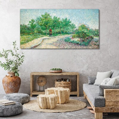 Tableau imprimé sur toile Une promenade d'été dans le jardin