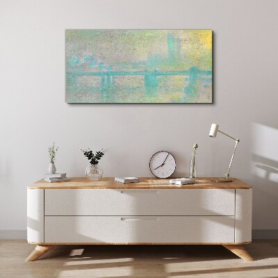 Tableau sur toile Matin d'hiver sur la rivière