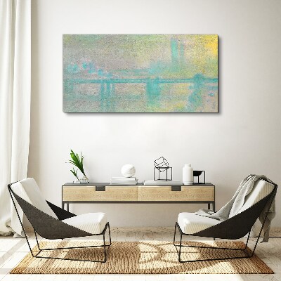 Tableau sur toile Matin d'hiver sur la rivière