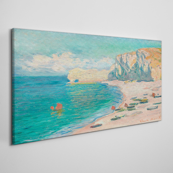 Tableau imprimé sur toile Plage sous le soleil de Normandie