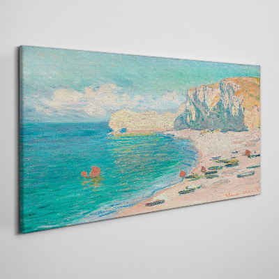 Tableau imprimé sur toile Plage sous le soleil de Normandie