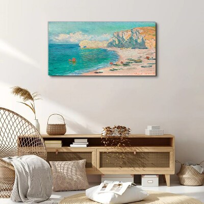 Tableau imprimé sur toile Plage sous le soleil de Normandie