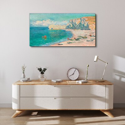 Tableau imprimé sur toile Plage sous le soleil de Normandie