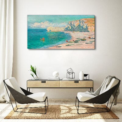 Tableau imprimé sur toile Plage sous le soleil de Normandie