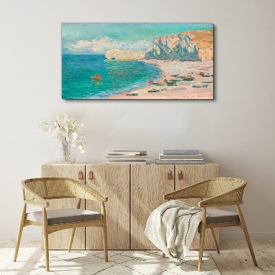 Tableau imprimé sur toile Plage sous le soleil de Normandie