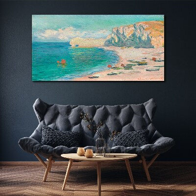 Tableau imprimé sur toile Plage sous le soleil de Normandie