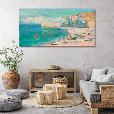 Tableau imprimé sur toile Plage sous le soleil de Normandie