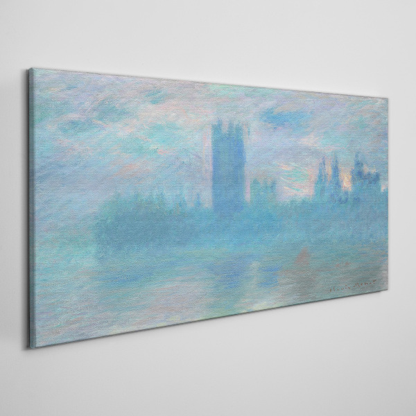 Tableau sur toile Londres brumeuse le matin