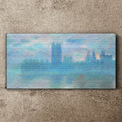 Tableau sur toile Londres brumeuse le matin