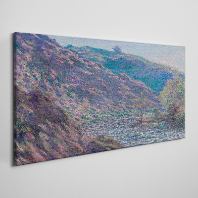 Tableau imprimé sur toile Purple Hills à l'aube