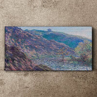Tableau imprimé sur toile Purple Hills à l'aube