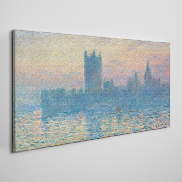 Tableau toile imprimée Coucher de soleil sur Londres