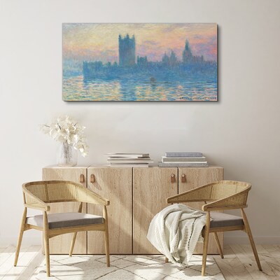 Tableau toile imprimée Coucher de soleil sur Londres