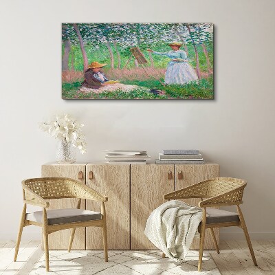 Tableau toile imprimée Peinture d'été en plein air