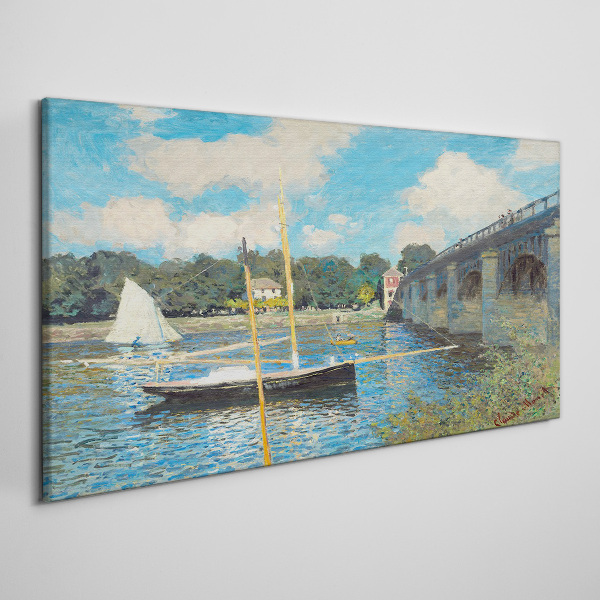 Tableau imprimé sur toile Un port tranquille par une journée ensoleillée