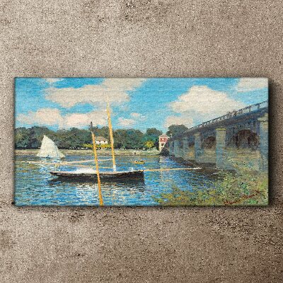 Tableau imprimé sur toile Un port tranquille par une journée ensoleillée