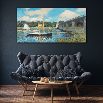 Tableau imprimé sur toile Un port tranquille par une journée ensoleillée