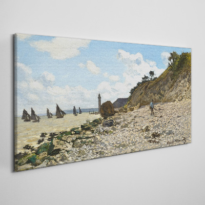 Tableau imprimé sur toile Une côte tranquille avec un phare